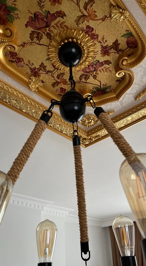 6 lı Siyah Tavan Avizesi ürün koliyle ve ampüller gönderilecekti - Görsel 5