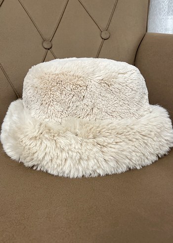 Lc wakiki Bej Kürklü Kadın Yün Şapka - Görsel 2