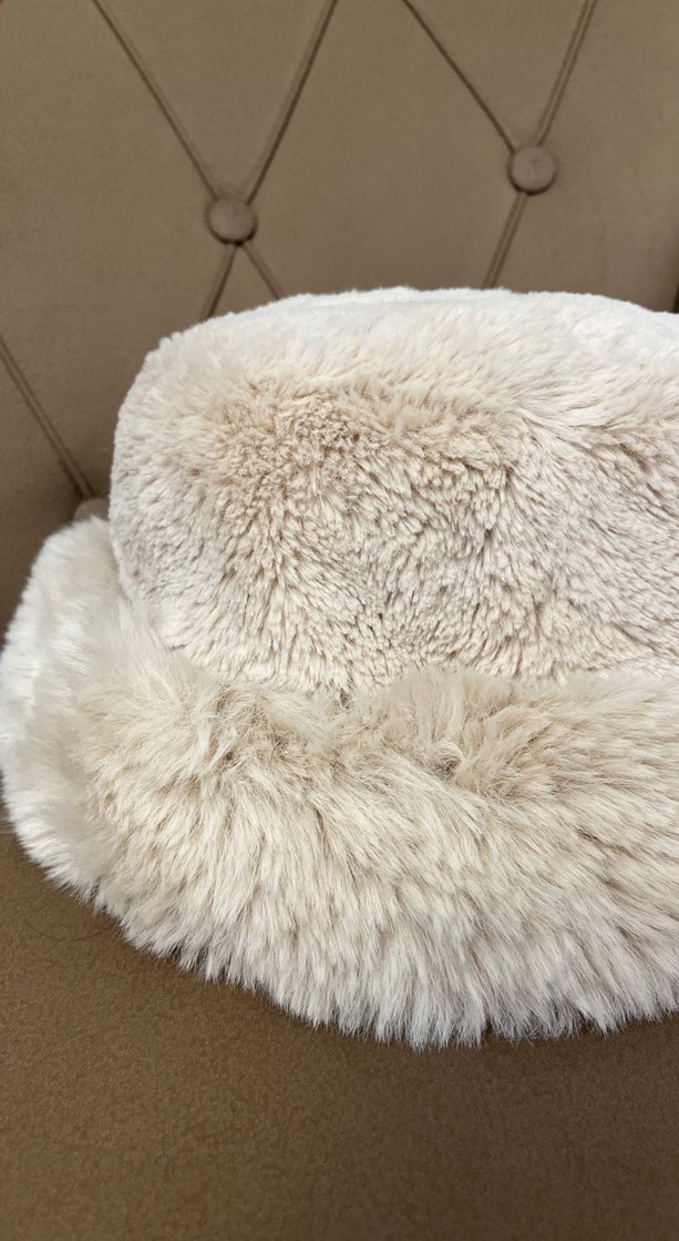 Lc wakiki Bej Kürklü Kadın Yün Şapka - Görsel 3