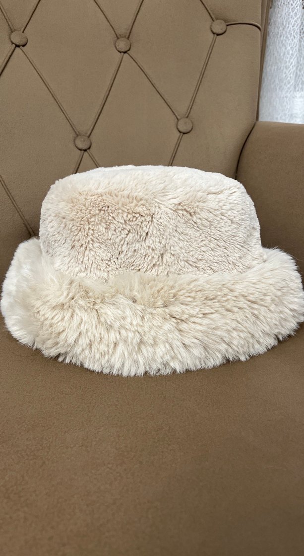 Lc wakiki Bej Kürklü Kadın Yün Şapka - Görsel 2