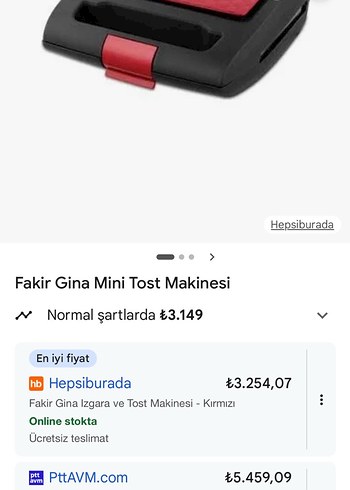 Kırmızı Fakir Gina Tost Makinesi - Görsel 5