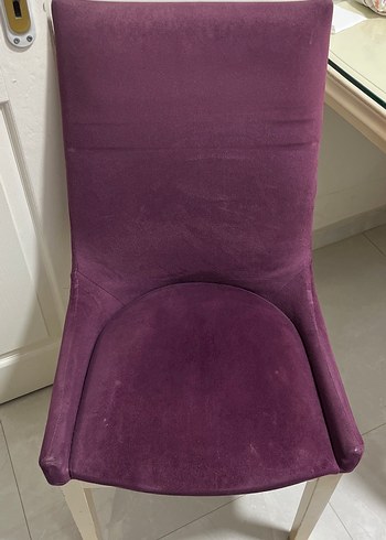 Parlak Mor Yüksek Sandalye 3 adet - Görsel 3