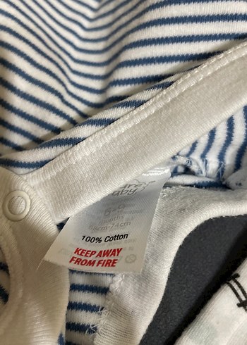 Pamuklu Erkek Bebek Kısa Kollu Body 2'li - Görsel 6