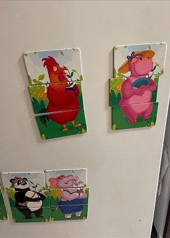 Beden Renk Çocuklar için Renkli Hayvan Puzzle Seti