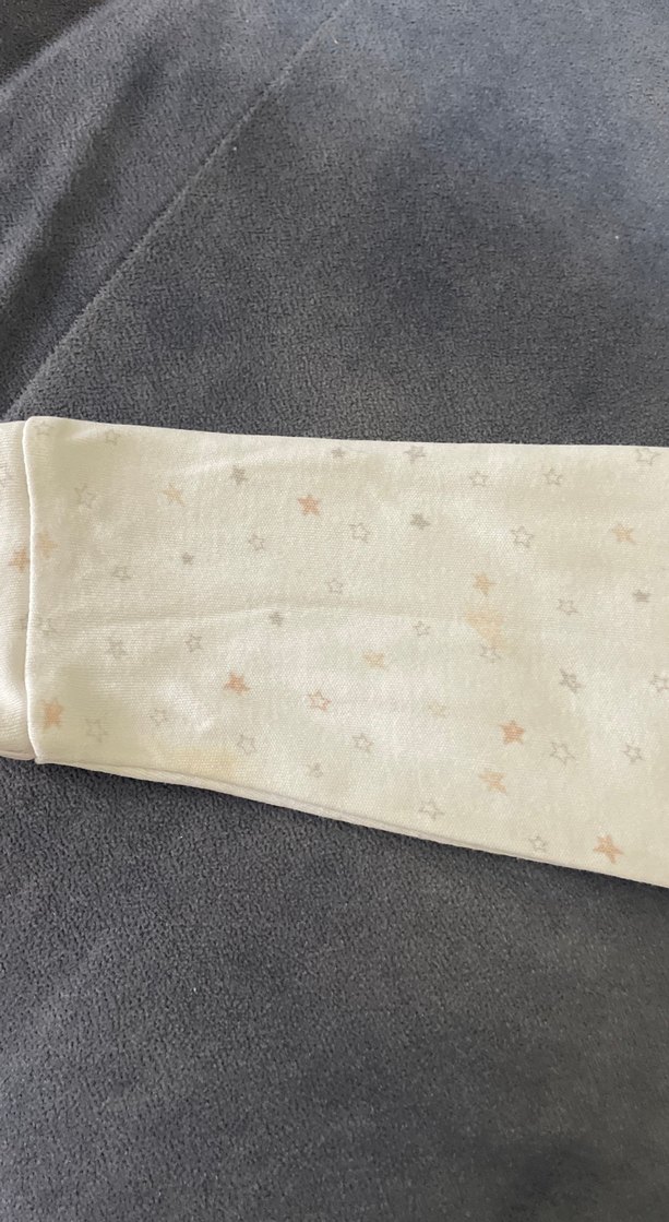 Beyaz Pamuklu Bebek Tulum, Düğmeli, Uzun Kollu - Görsel 3