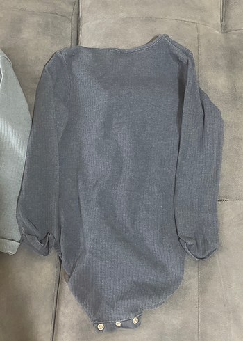 2li Düğmeli Mavi tonlu Bebek Çıtçıtlı Body - Görsel 5