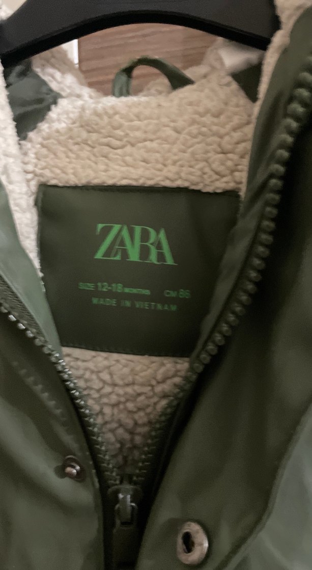 Erkek Çocuk Haki Deri Düğmeli Mont - Görsel 2