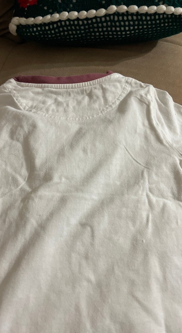 Çocuk Pastel Beyaz Kısa Kollu Basic Tişört - Görsel 5