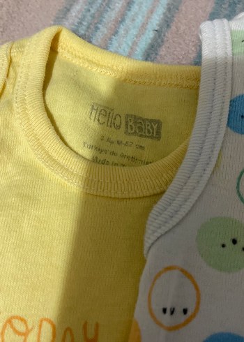 Sarı Pamuklu Askısız Bebek Body - Görsel 5