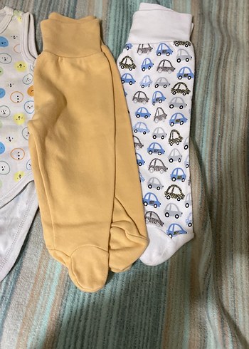 Sarı Pamuklu Askısız Bebek Body - Görsel 2