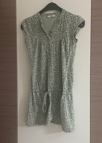 Yeşil Desenli Tunik Elbise - Görsel 2