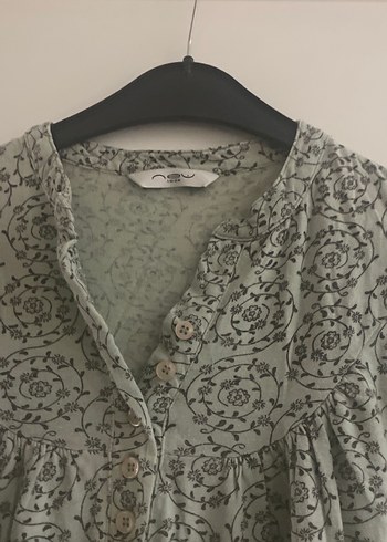 Yeşil Desenli Tunik Elbise - Görsel 3