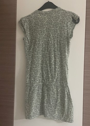 Yeşil Desenli Tunik Elbise - Görsel 5