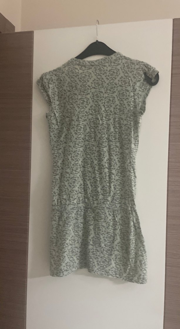 Yeşil Desenli Tunik Elbise - Görsel 5