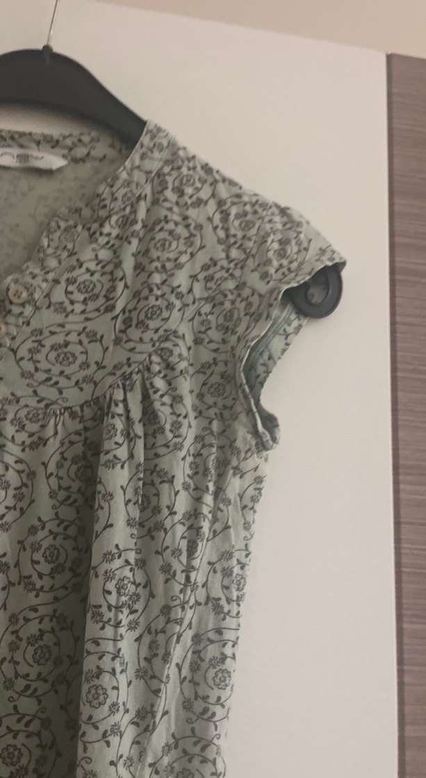 Yeşil Desenli Tunik Elbise - Görsel 4