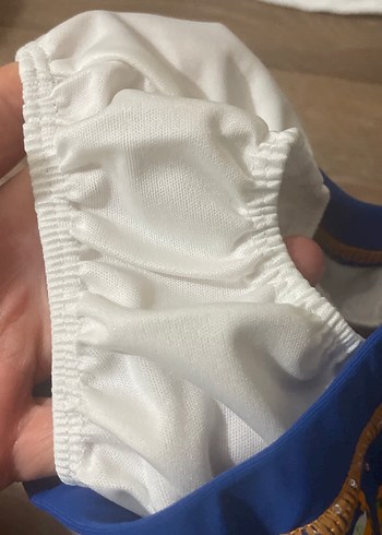 Erkek Çocuk Renkli Baskılı Mavi Mayo Şortu - Görsel 2