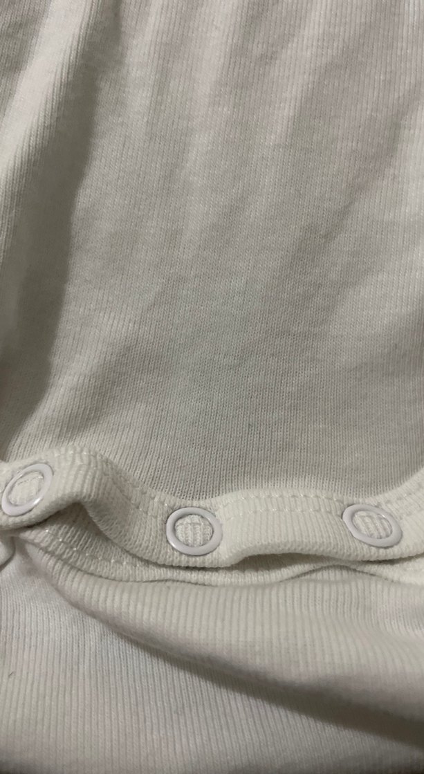 Pamuklu Beyaz Uzun Kollu Bebek Body - Görsel 3