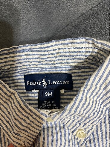 6-9 Ay Beden Ralph Lauren Çizgili Gömlek