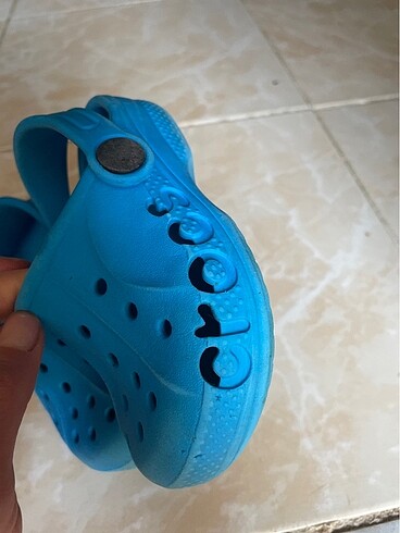 22 Beden mavi Renk Crocs Bebek Terlik C 6 numarası