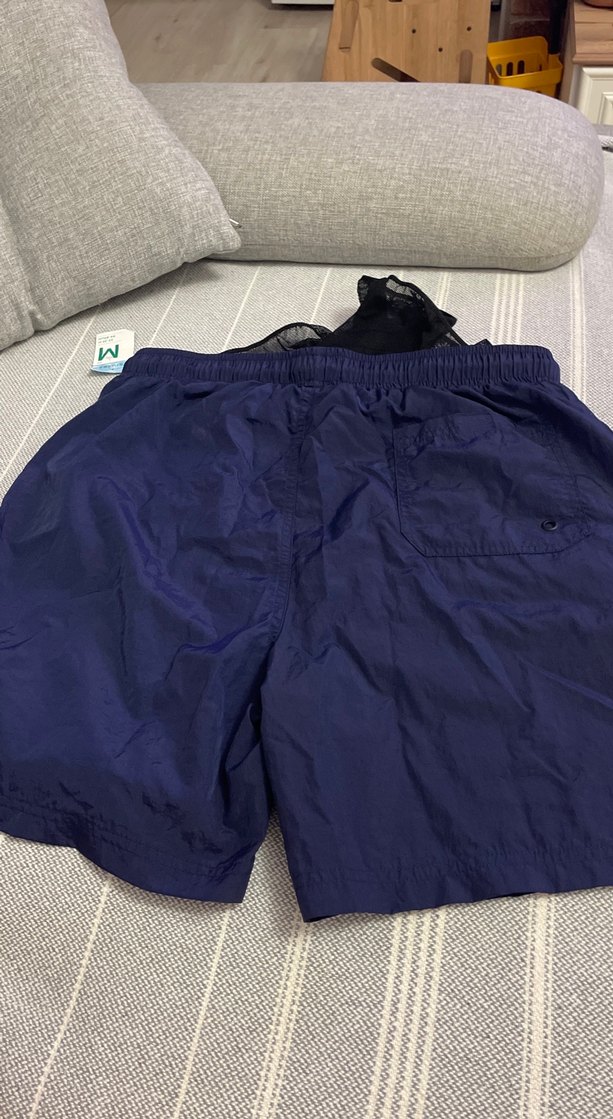 Erkek Lacivertli Fermuarlı Deniz Şortu - Görsel 4