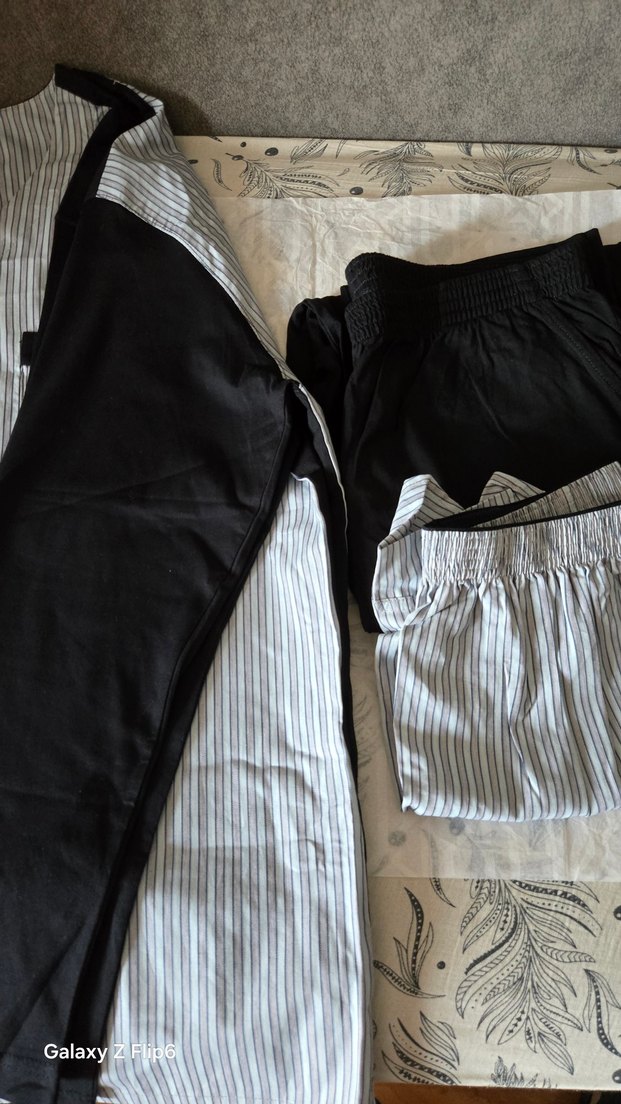 DAGİ Çizgili Düğmeli Boxerlı Pijama Takımı. - Görsel 2