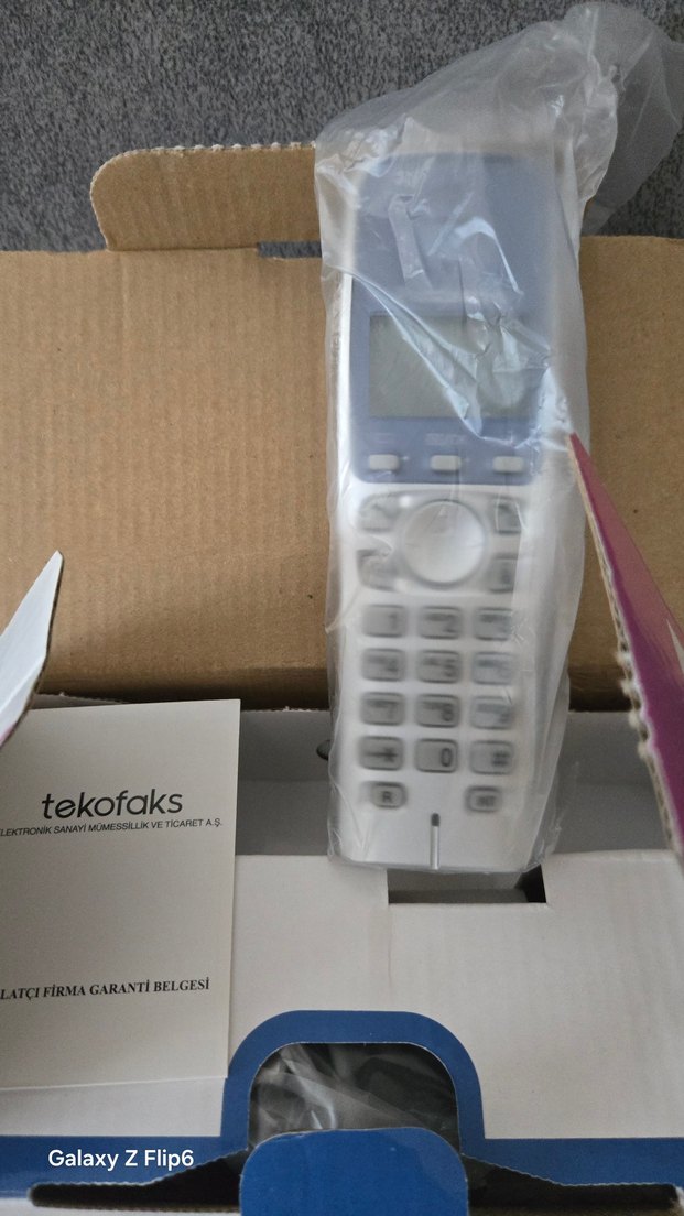 Panasonic Dijital Kablosuz Telefon Gri-Mavi - Görsel 3