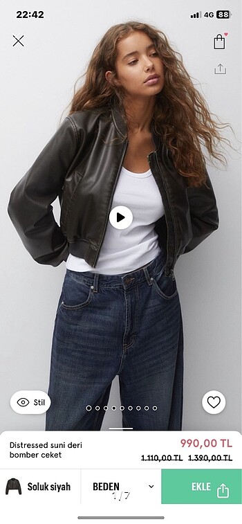 Pull bear deri ceket