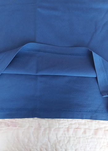 s Beden mavi Renk Düğmeli Lacivert Denim Polo Tişört