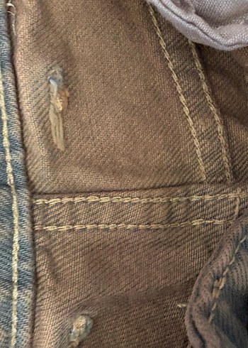 Kadın Bej Süet Kemerli Bol Paça Pantolon - Görsel 2