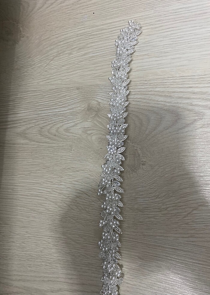 Kayık yaka gelinlik ( duvak ile birlikte ) kiralık fiyat - Görsel 5