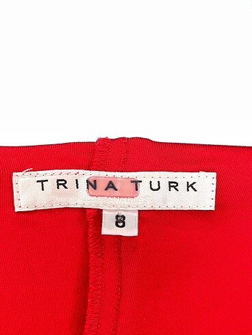 36 Beden kırmızı Renk Trina Turk Kısa Elbise %70 İndirimli.
