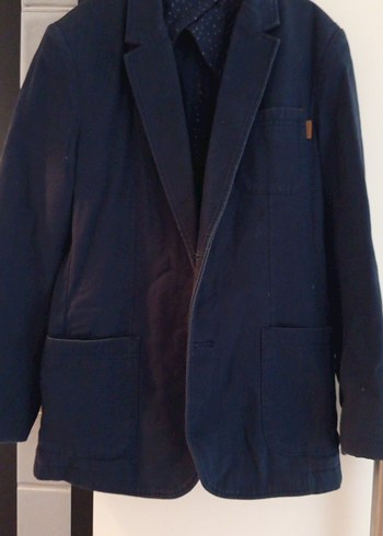 erkek çocuk Lacivert Denim Ceket Düğmeli