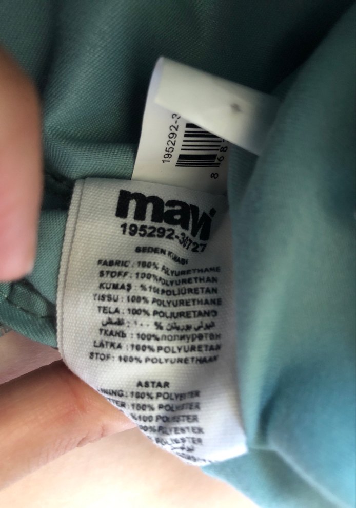 Mavi Deri Kadın Sırt Çantası - Görsel 4