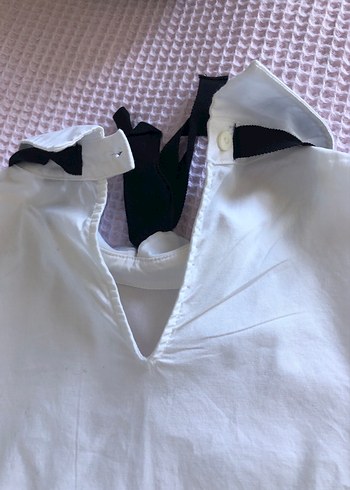 Mango Beyaz Pamuklu Gömlek - Görsel 6