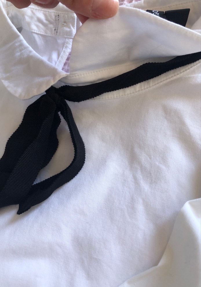 Mango Beyaz Pamuklu Gömlek - Görsel 3