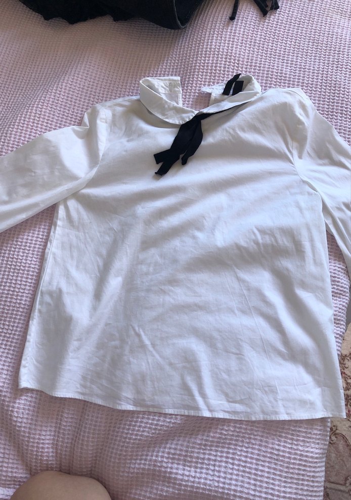 Mango Beyaz Pamuklu Gömlek - Görsel 5