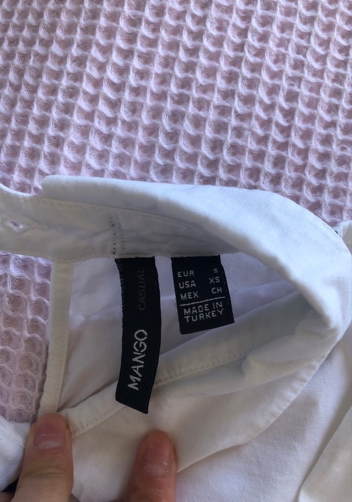Mango Beyaz Pamuklu Gömlek - Görsel 2