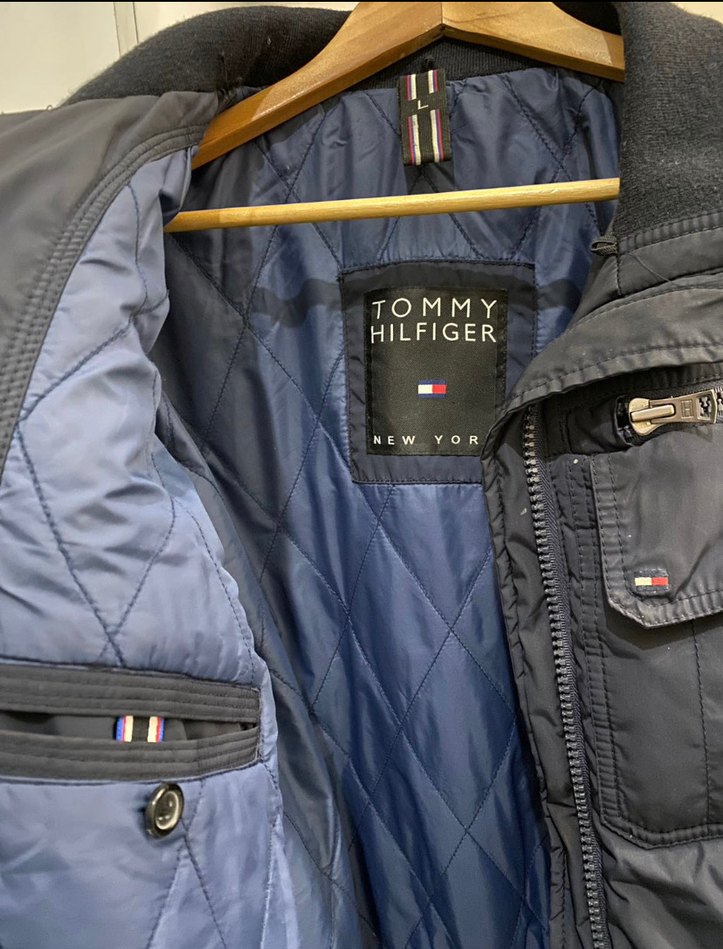Tommy Hilfiger Lacivert Fermuarlı Erkek Mont - Görsel 2