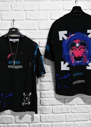 Ön-arka baskılı oversize tshirt