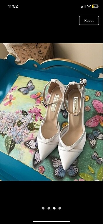 36 Beden Beyaz Topuklu Ayakkabı