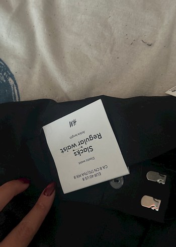 Siyah Kadın Ofis Kumaş Pantolon - Görsel 2