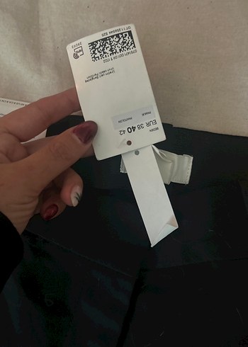 Siyah Kadın Ofis Kumaş Pantolon - Görsel 3