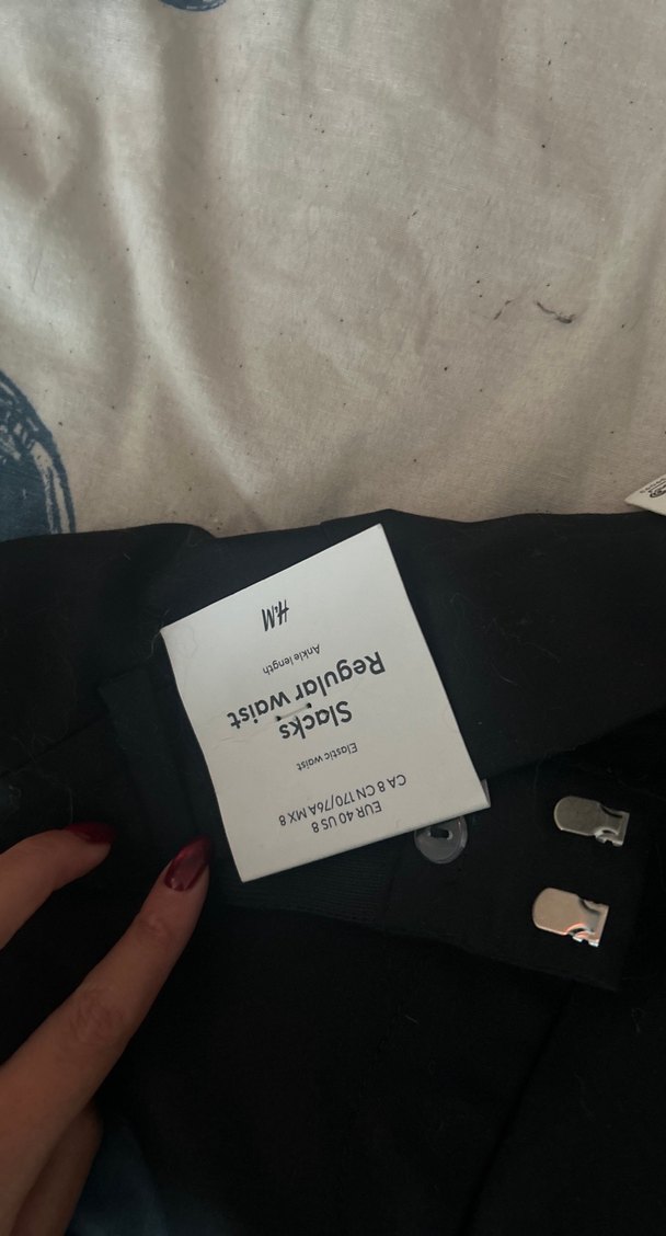 Siyah Kadın Ofis Kumaş Pantolon - Görsel 2