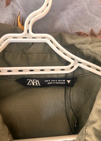 Kemerli Haki Kadın Mini Ceket elbise - Görsel 3