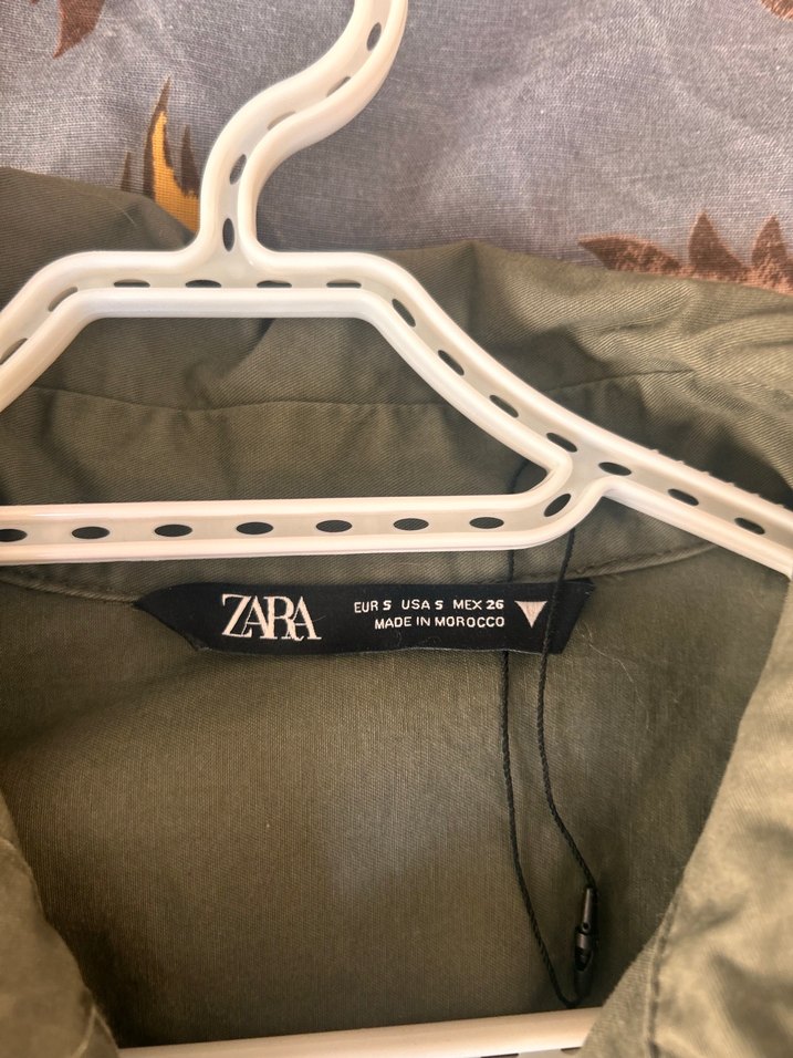 Kemerli Haki Kadın Mini Ceket elbise - Görsel 3