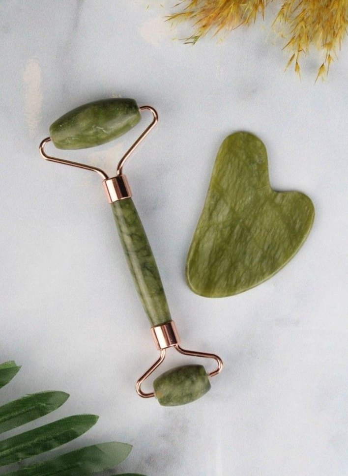 Yeşim Taşı Yüz Masaj Aleti ve Guasha - Görsel 3