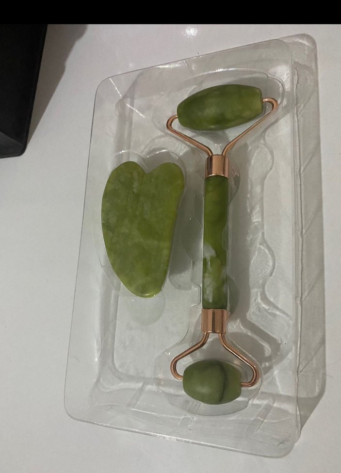 Yeşim Taşı Yüz Masaj Aleti ve Guasha - Görsel 2