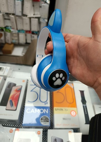 Mavi Kedi Kulaklı TECNO Kulaklık - Görsel 3