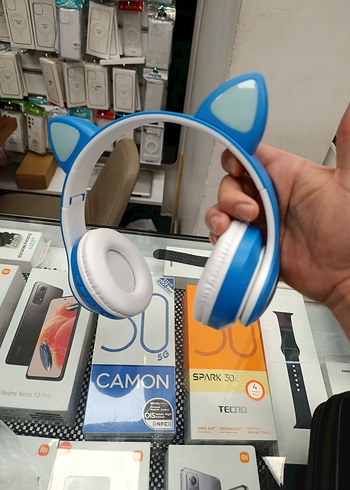 Mavi Kedi Kulaklı TECNO Kulaklık - Görsel 2