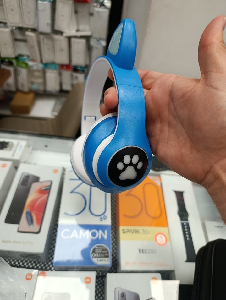 Mavi Kedi Kulaklı TECNO Kulaklık - Görsel 3